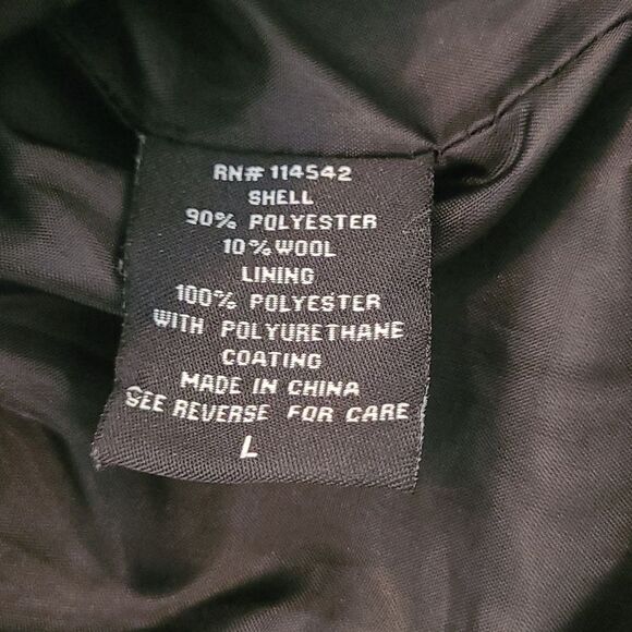 J2 by jou jou wool blend jacket black and gray tweed coat size L womens - Picture 5 of 10